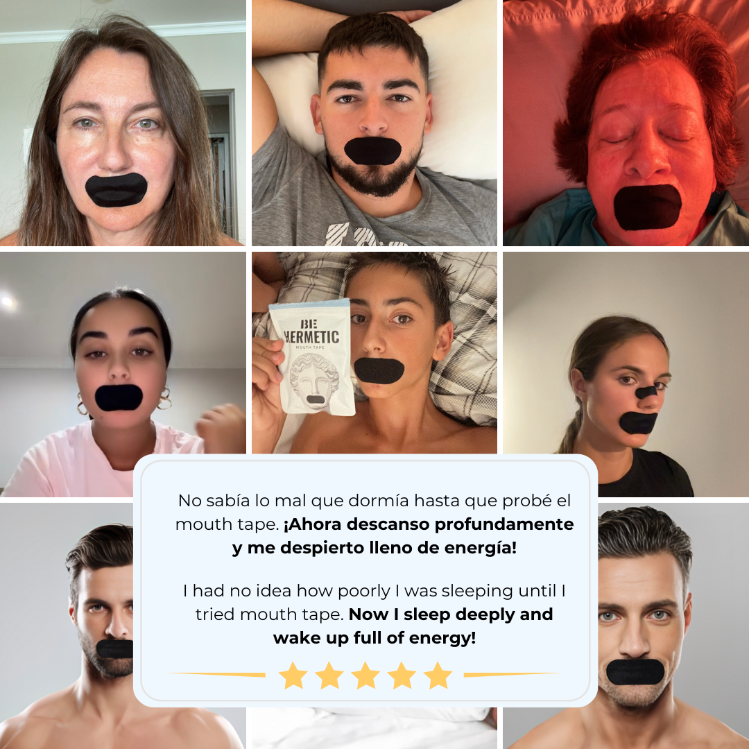 Cinta Bucal Anti Ronquido, Apnea y Bruxismo Airbite® - 30 Unidades